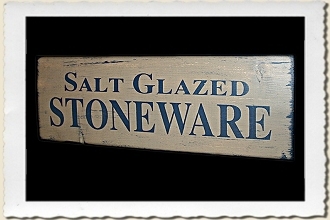 Salt Glazed Stoneware Sign Stencil by Primitive Designs Stencil Co.