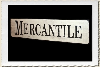 Mercantile Sign Stencil by Primitive Designs Stencil Co.
