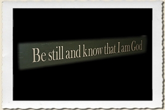 Be Still and Know That I am God Sign Stencil