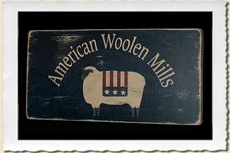American Woolen Mills  Sign Stencil
