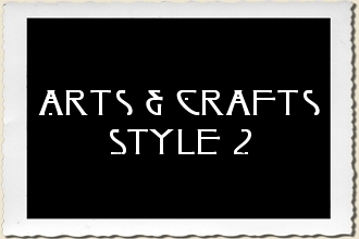Arts & Crafts Style 2 Alphabet Stencil Set