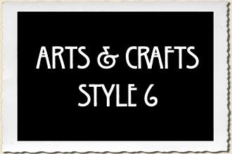 Arts & Crafts Style 6 Alphabet Stencil Set
