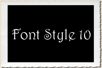 Font Style 10 Alphabet Stencil Set by Primitive Designs Stencil Co.