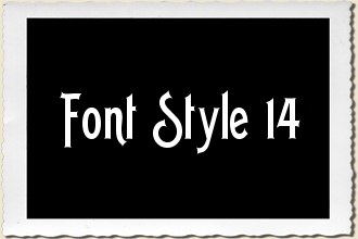 Font Style 14 Alphabet Stencil Set by Primitive Designs Stencil Co.