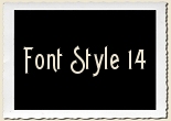 Font Style 14 Alphabet Set