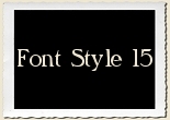 Font Style 15 Alphabet Set