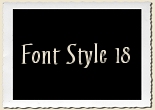 Font Style 18 Alphabet Set