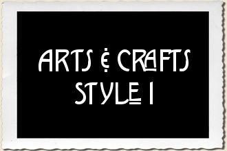 Arts & Crafts Style 1 Alphabet Stencil Set