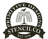 Primitive Designs Stencil Co.  Wall Stencils, Alphabet stencils, sign stencils, free stencil, free sign stencil
